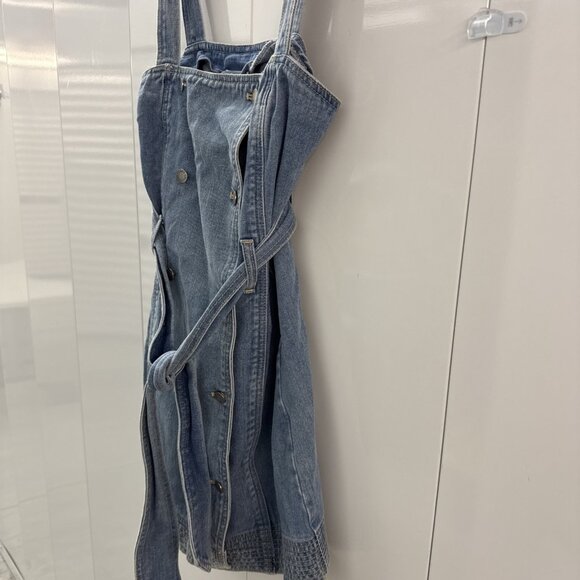 C/Meo Collective Essentials Denim Dress NWT Free People Size Women’s Medium/6 - Picture 3 of 11